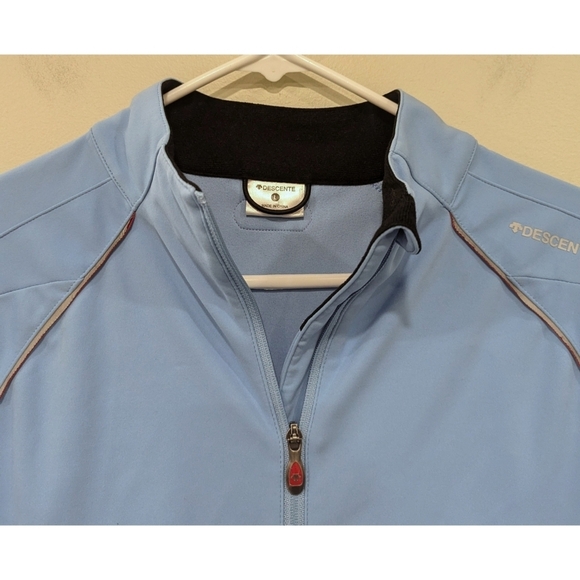 Descente Light Blue Performance Full Zip Jacket Size Large - Picture 8 of 9
